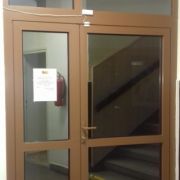 Hliníkové dveře, ZUŠ Klimkovice